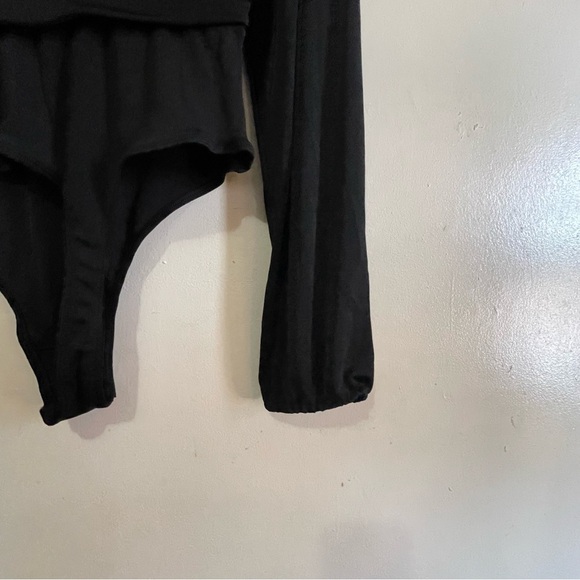 NWT Intimately Free People Top Bodysuit Wrap Black Medium - Picture 12 of 16